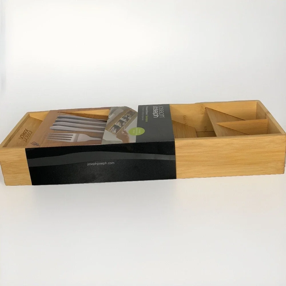 Joseph Joseph DrawerStore Bamboo Cutlery Organizer‎ 301602 NEW